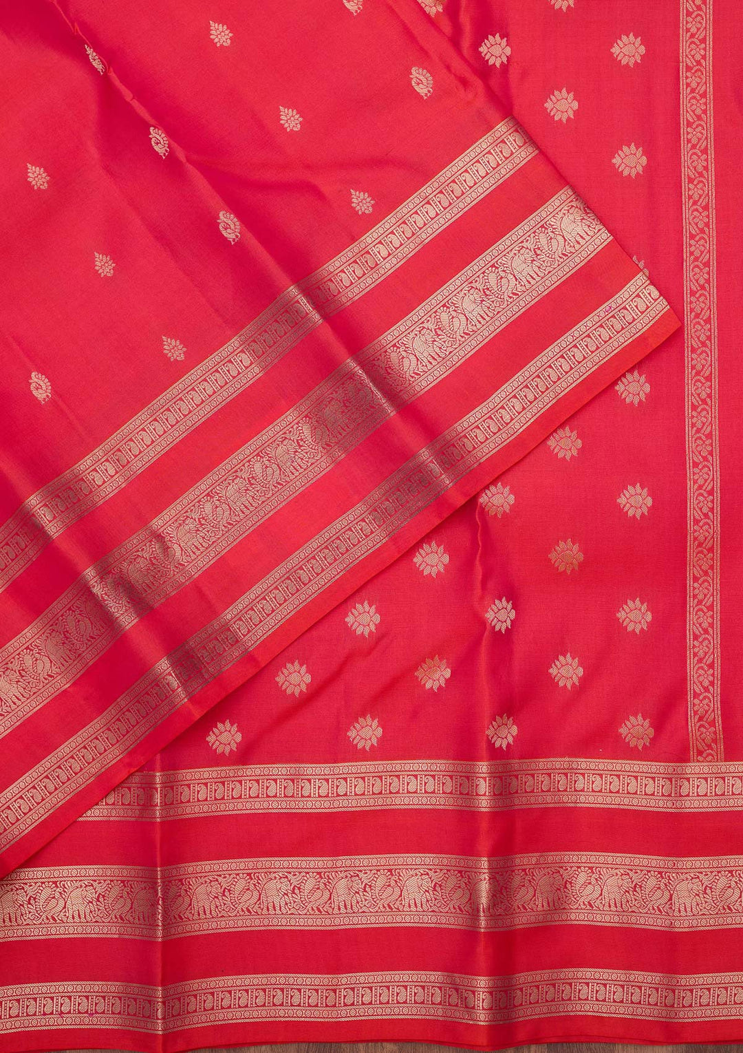 Rani Pink Zariwork (Gold) Pure Silk Silk_Saree