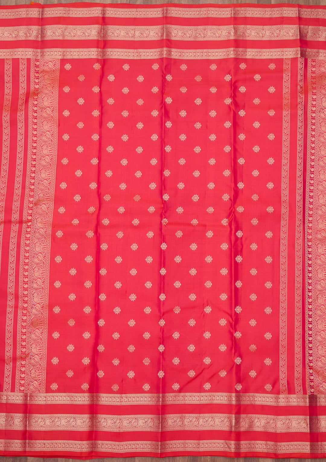 Rani Pink Zariwork (Gold) Pure Silk Silk_Saree