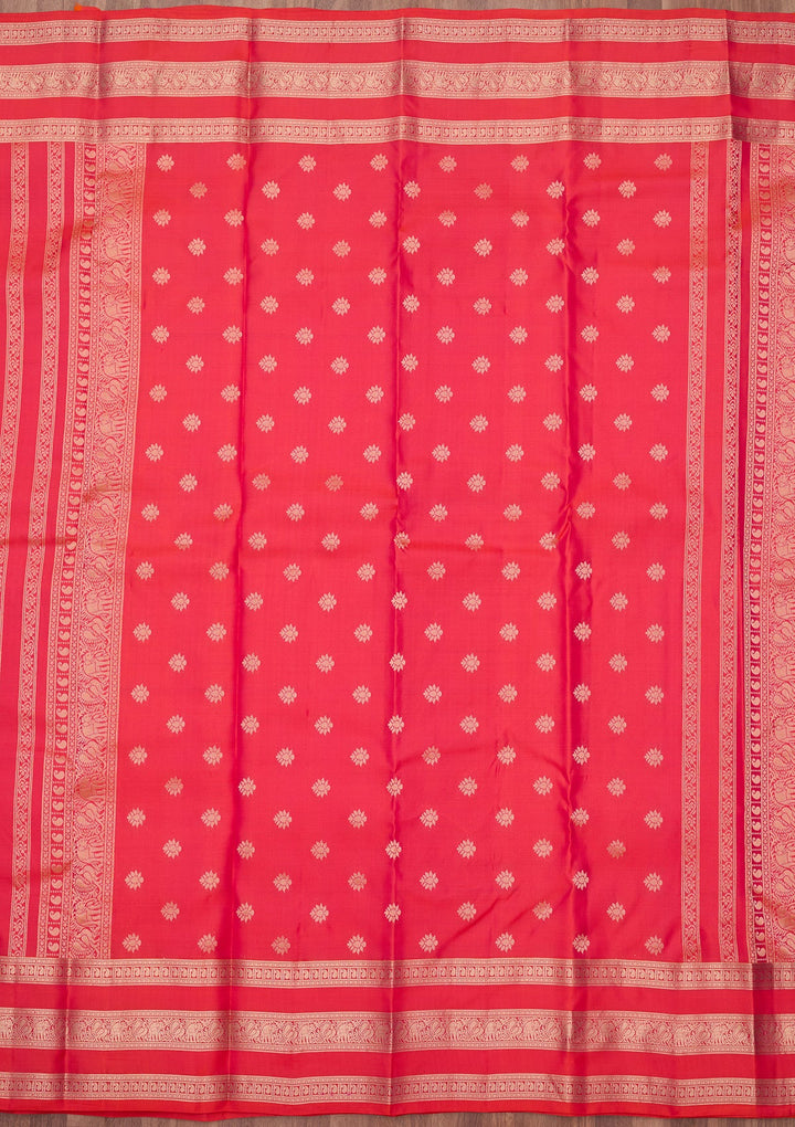 Rani Pink Zariwork (Gold) Pure Silk Silk_Saree