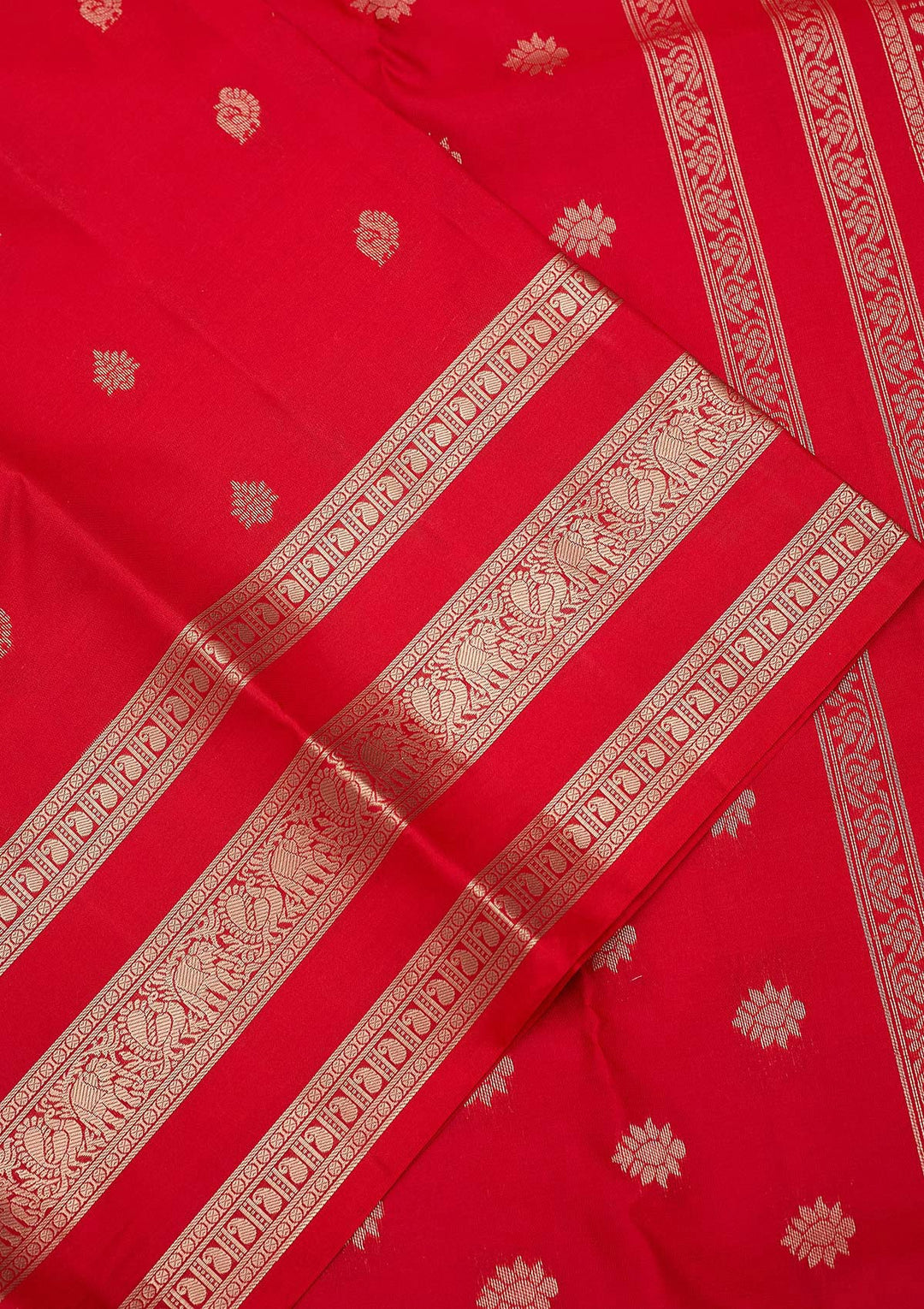 Red Zariwork (Gold) Pure Silk Silk_Saree