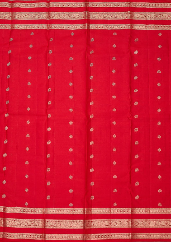 Red Zariwork (Gold) Pure Silk Silk_Saree