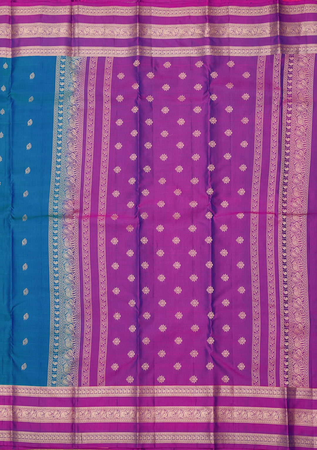 Royal Blue Zariwork (Gold) Pure Silk Silk_Saree