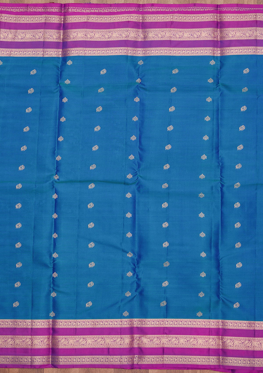 Royal Blue Zariwork (Gold) Pure Silk Silk_Saree