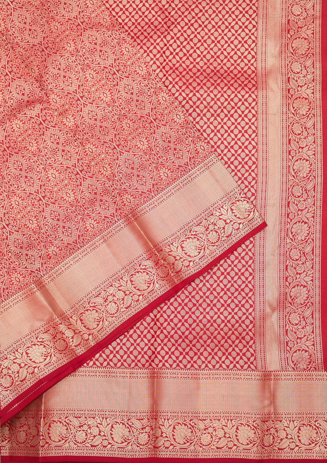 Red Zariwork (Silver) Pure Silk Silk_Saree