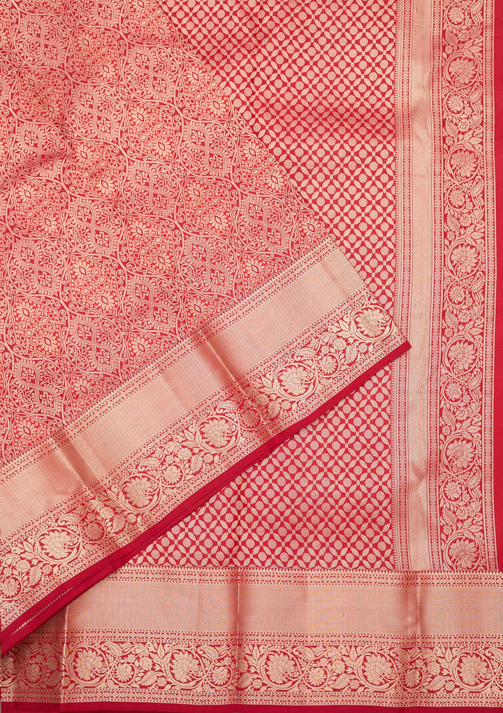 Red Zariwork (Silver) Pure Silk Silk_Saree