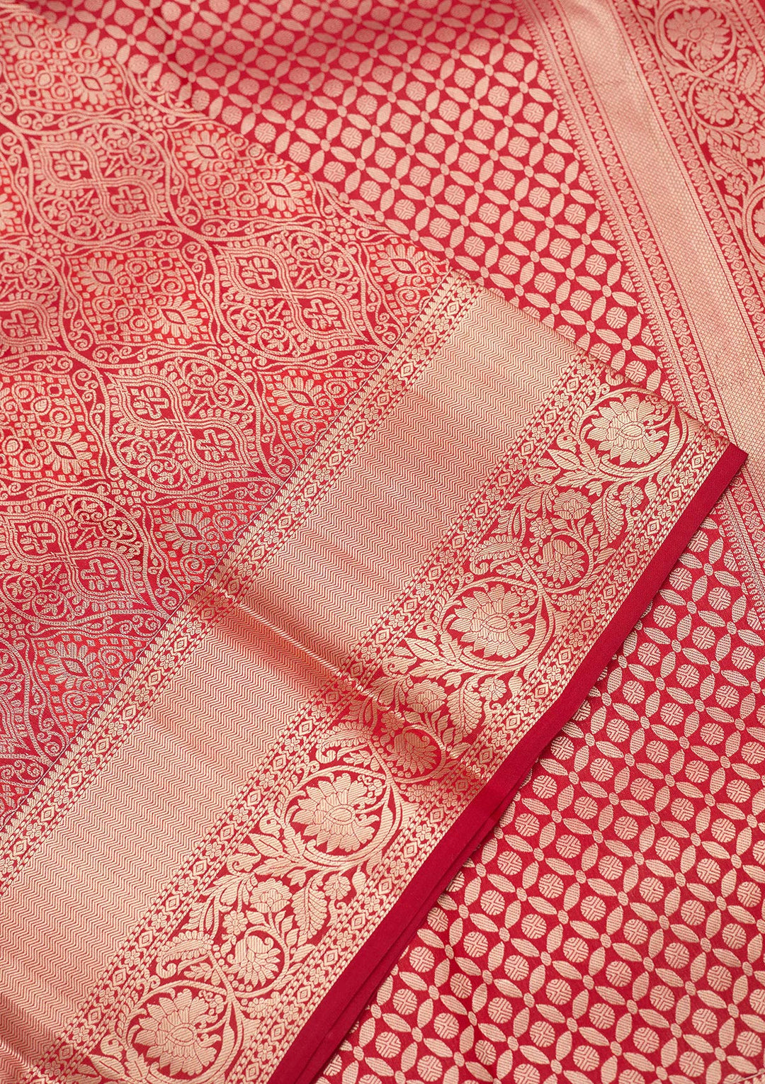Red Zariwork (Silver) Pure Silk Silk_Saree