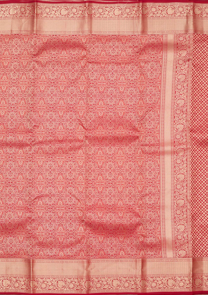 Red Zariwork (Silver) Pure Silk Silk_Saree