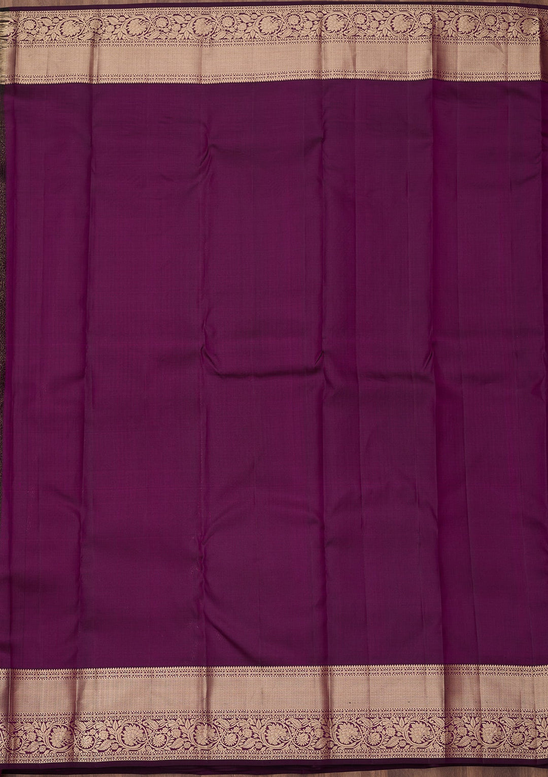 Violet Zariwork (Silver) Pure Silk Saree