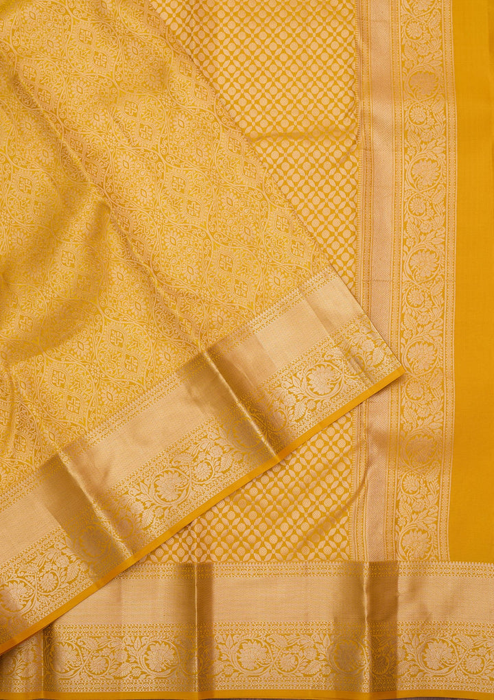 Yellow Zariwork (Silver) Pure Silk Silk_Saree