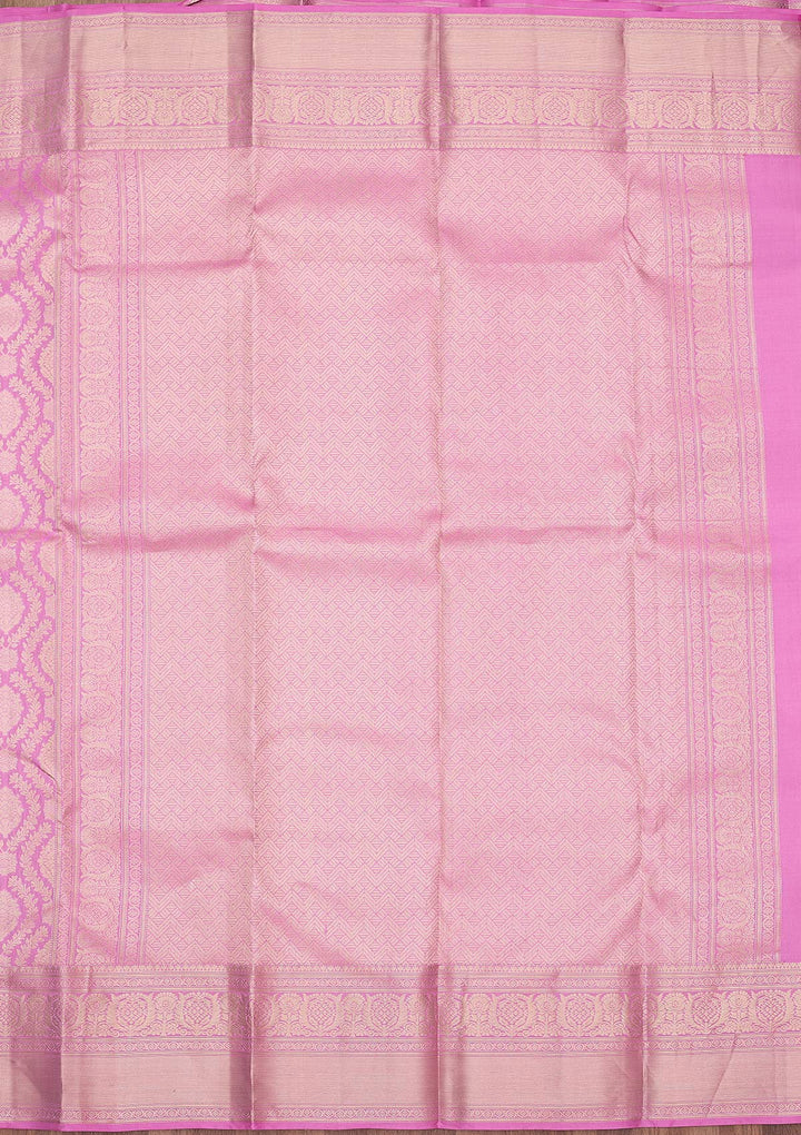Lavender Zariwork (Gold) Pure Silk Silk_Saree