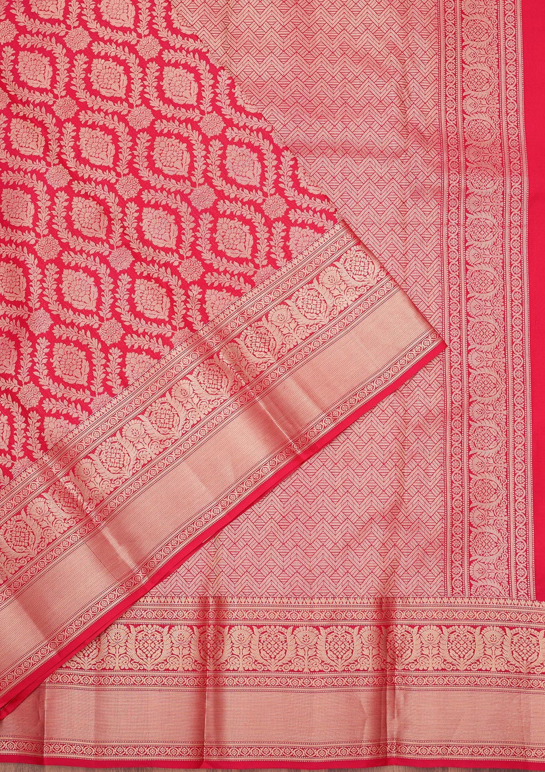 Red Zariwork (Gold) Pure Silk Silk_Saree
