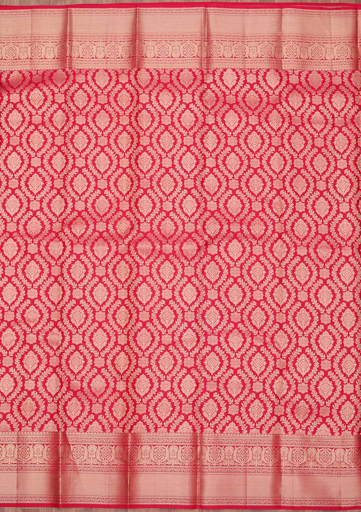 Red Zariwork (Gold) Pure Silk Silk_Saree