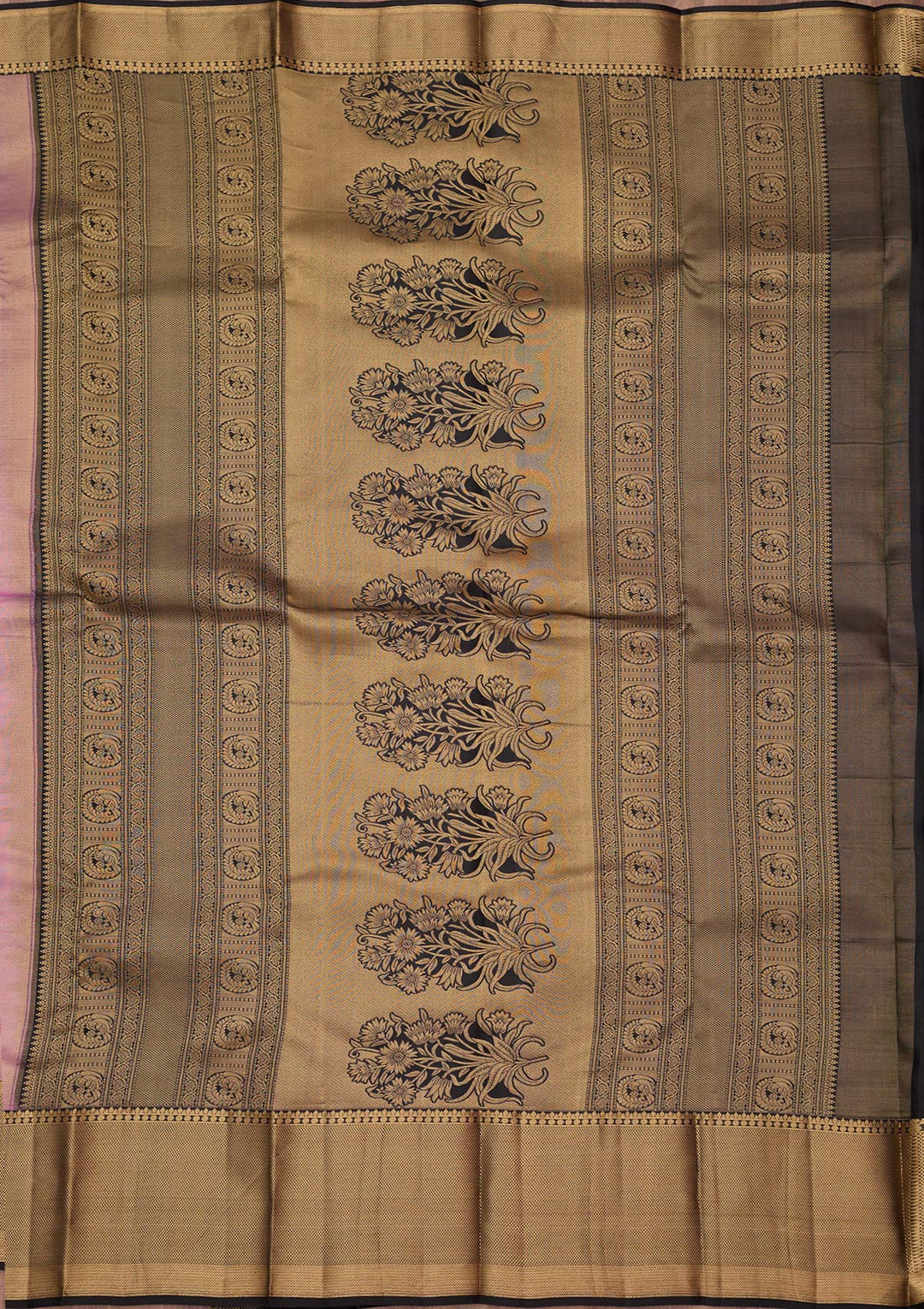 Lavender Zariwork (Gold) Silk Silk_Saree