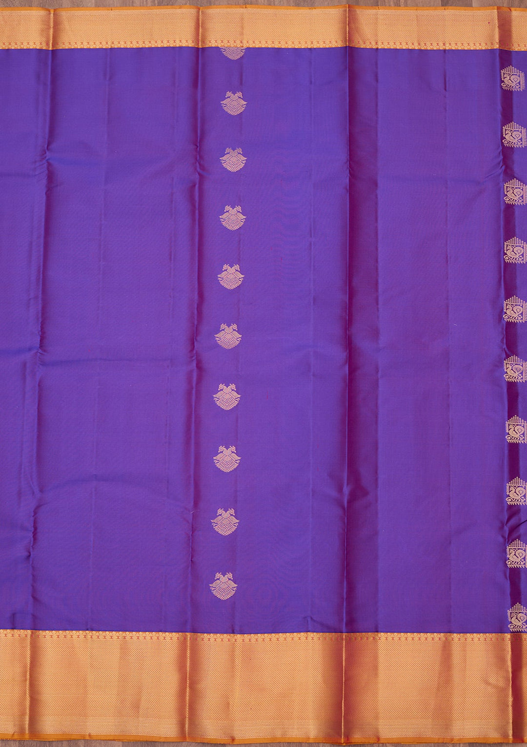Royal Blue Zariwork (Gold) Silk Silk_Saree