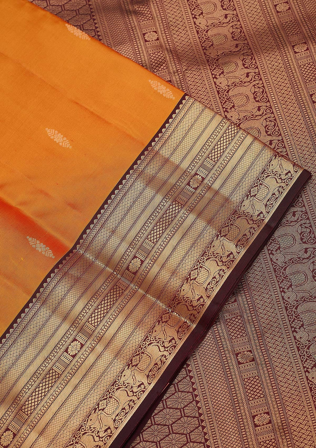 Mustard Yellow Zariwork (Gold) Silk Saree