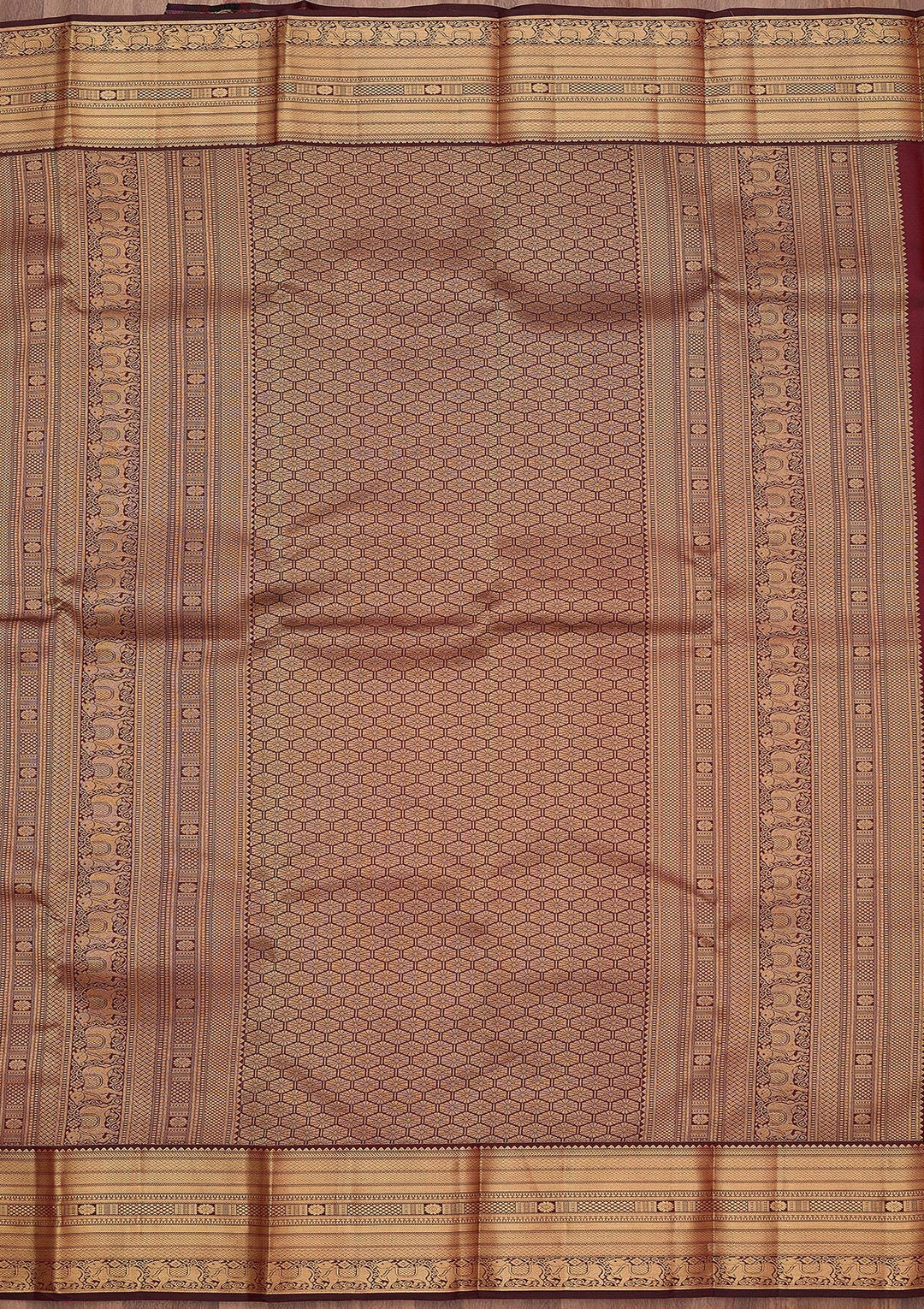 Mustard Yellow Zariwork (Gold) Silk Saree