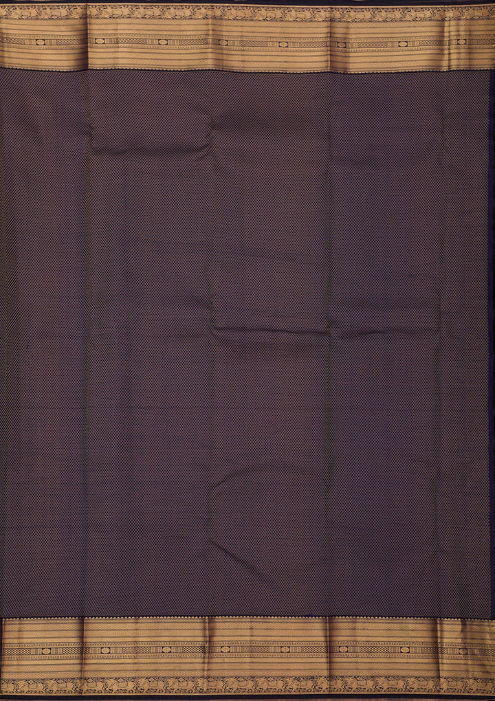 Peacock Green Zariwork (Gold) Silk Silk_Saree