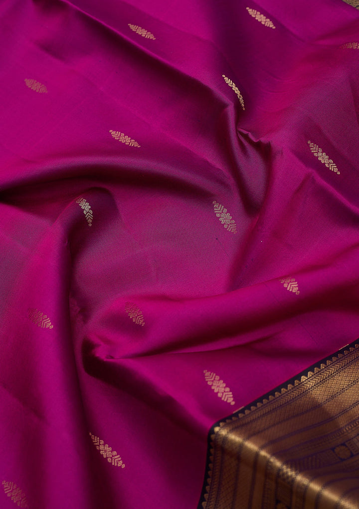 Violet Zariwork (Gold) Silk Silk_Saree