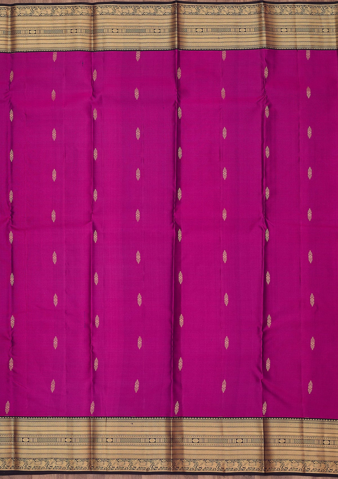 Violet Zariwork (Gold) Silk Silk_Saree