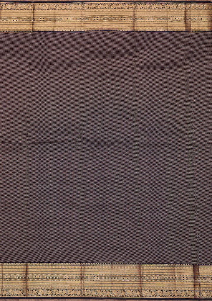 Violet Zariwork (Gold) Silk Silk_Saree