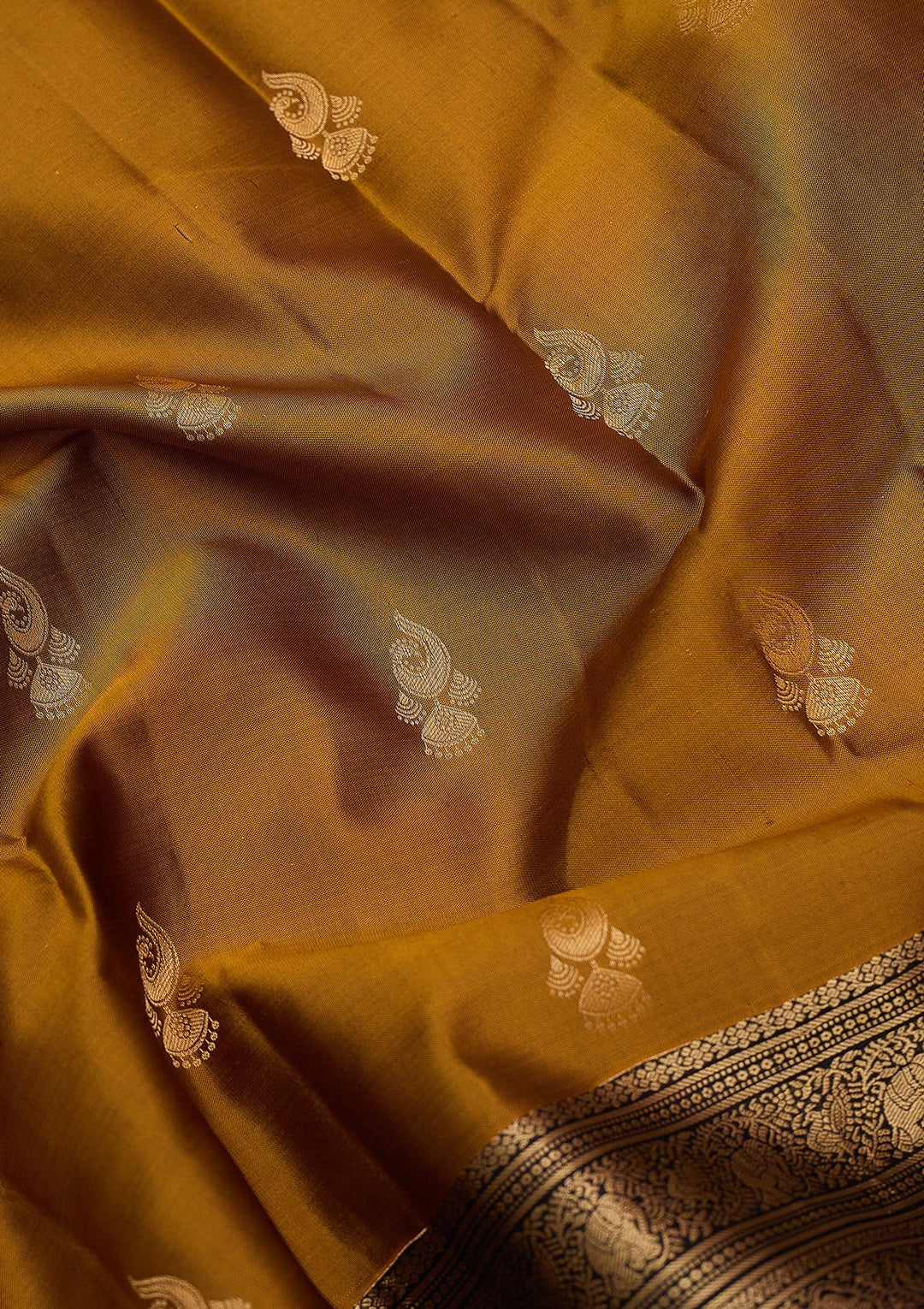 Mustard Zariwork (Gold) Pure Silk Silk_Saree