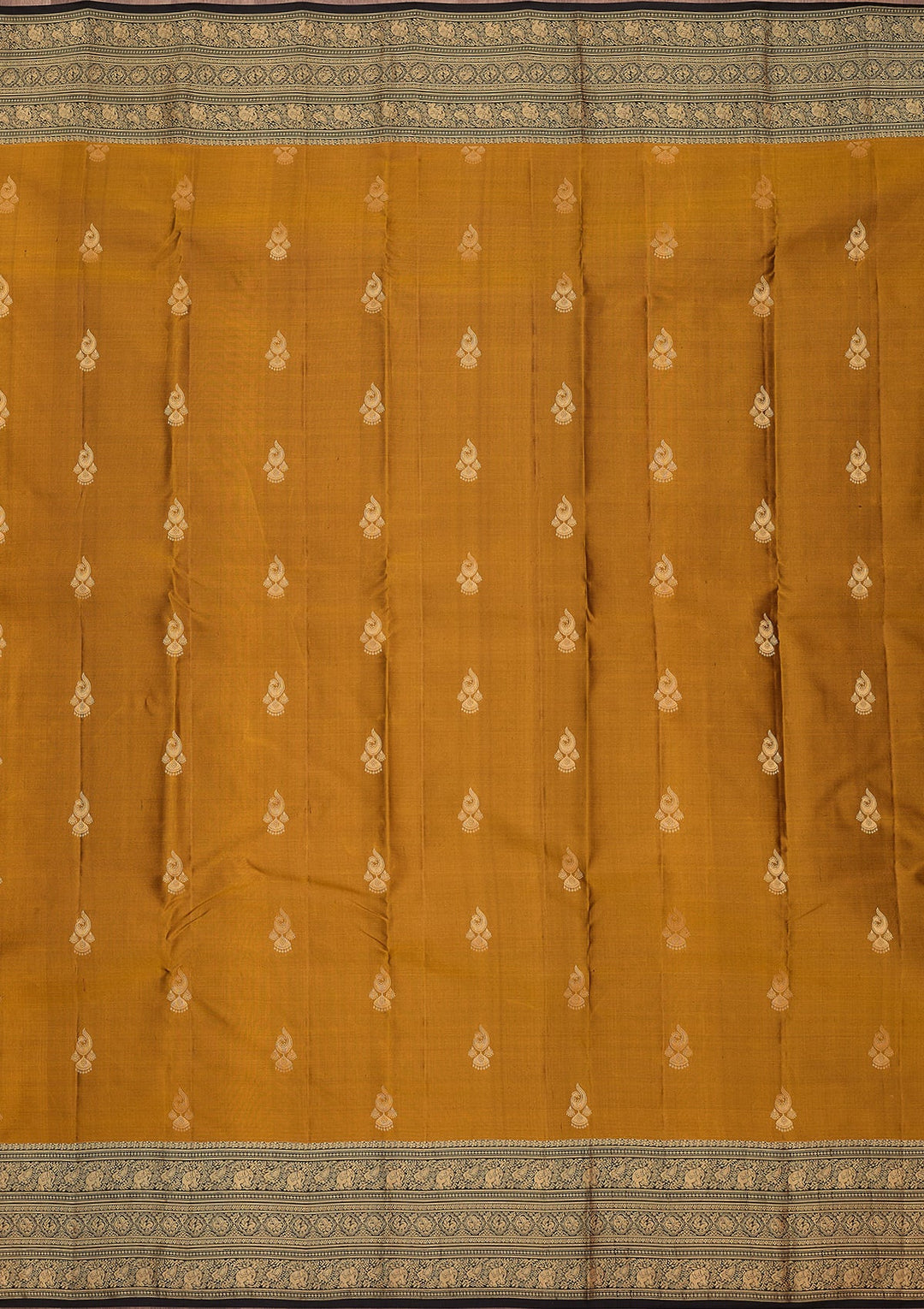 Mustard Zariwork (Gold) Pure Silk Silk_Saree