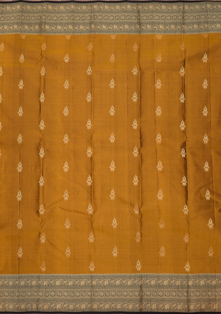 Mustard Zariwork (Gold) Pure Silk Silk_Saree