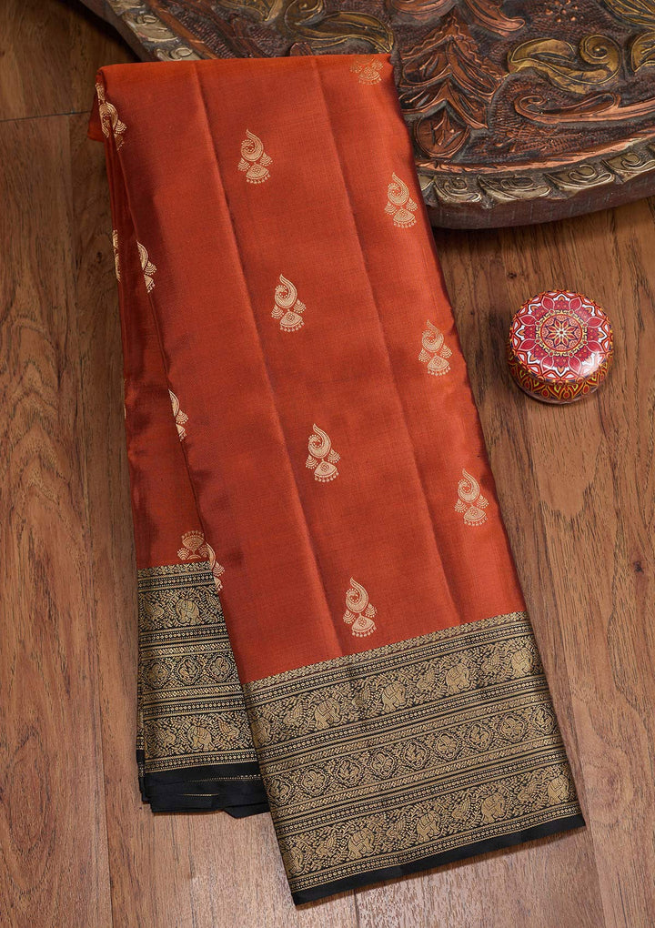 Red Zariwork (Gold) Pure Silk Silk_Saree