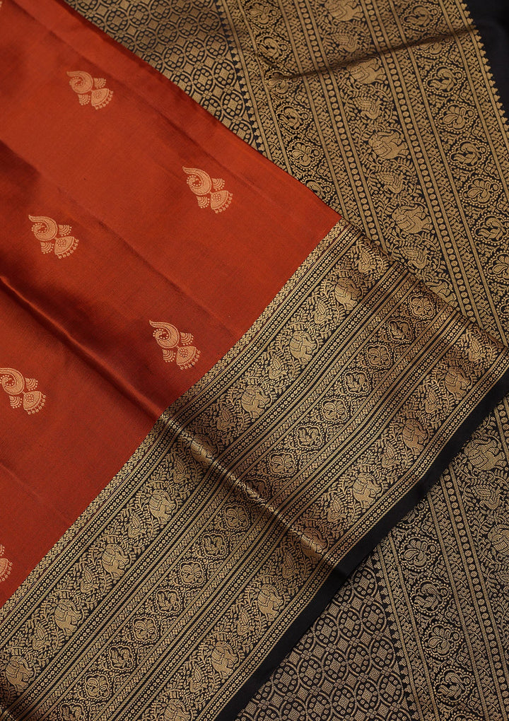 Red Zariwork (Gold) Pure Silk Silk_Saree