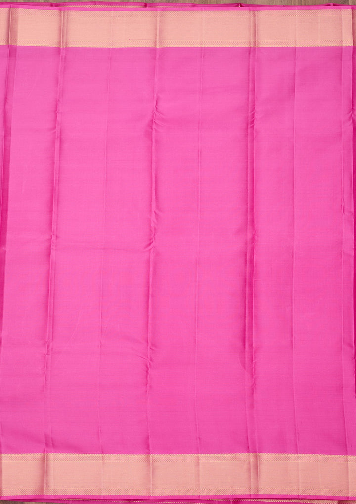 Rust Zariwork (Gold) Pure Silk Silk_Saree