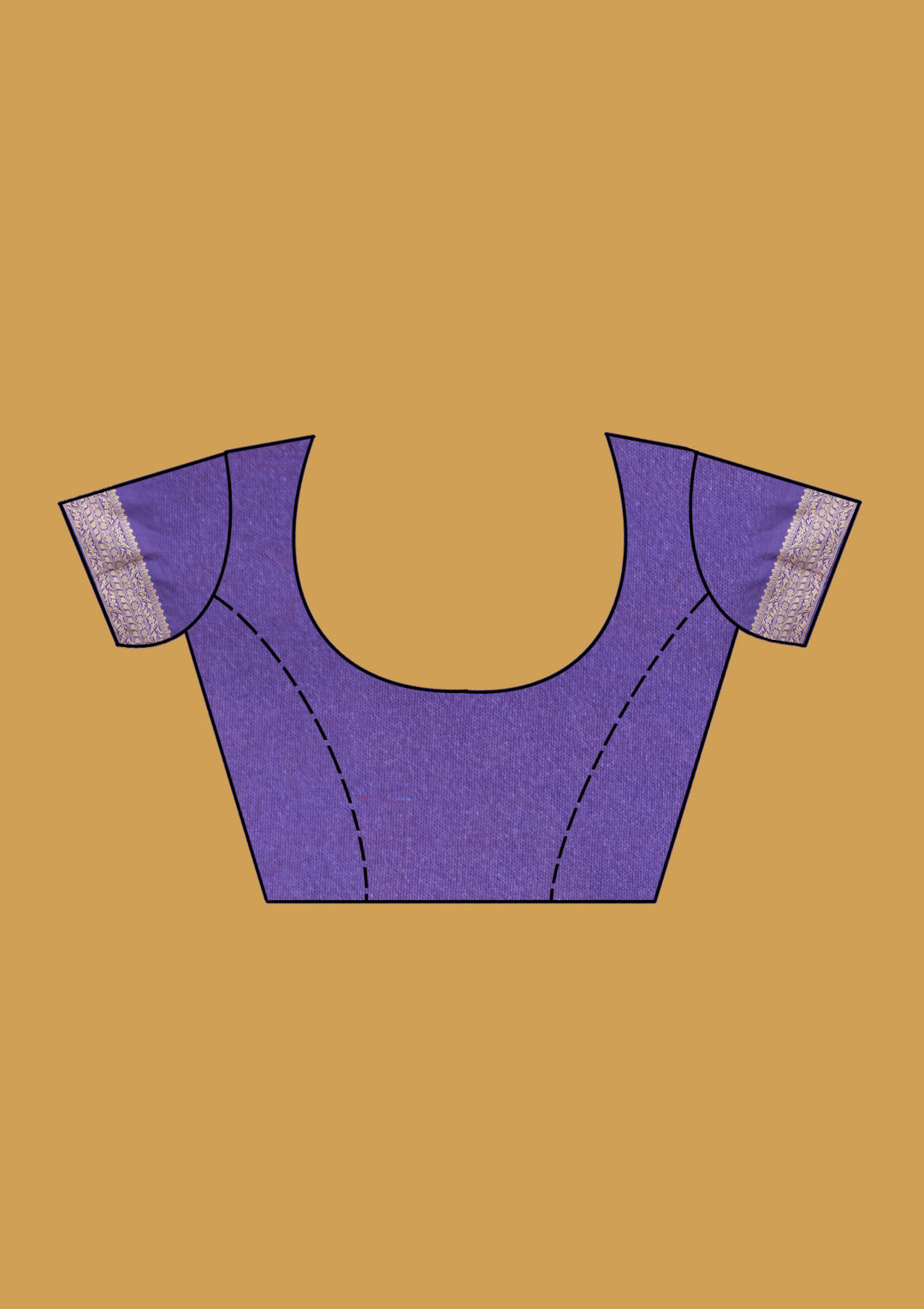 Royal Blue Zariwork (Gold) Art Silk Silk Saree