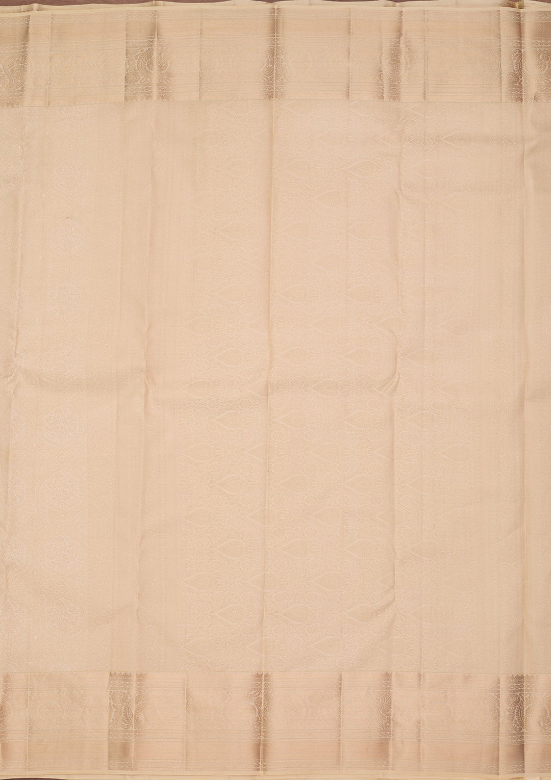 Cream Kanjivaram Pure Silk Saree
