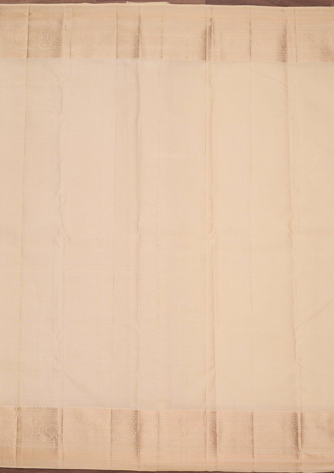 Cream Kanjivaram Pure Silk Saree