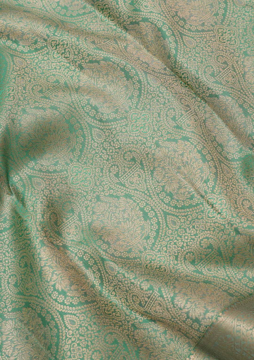 Sea Green Zariwork (Silver) Silk Silk_Saree