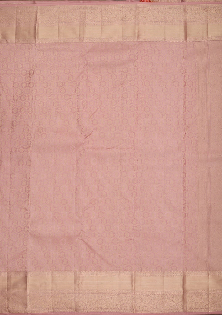 Baby Pink Kanjivaram Pure Silk Saree