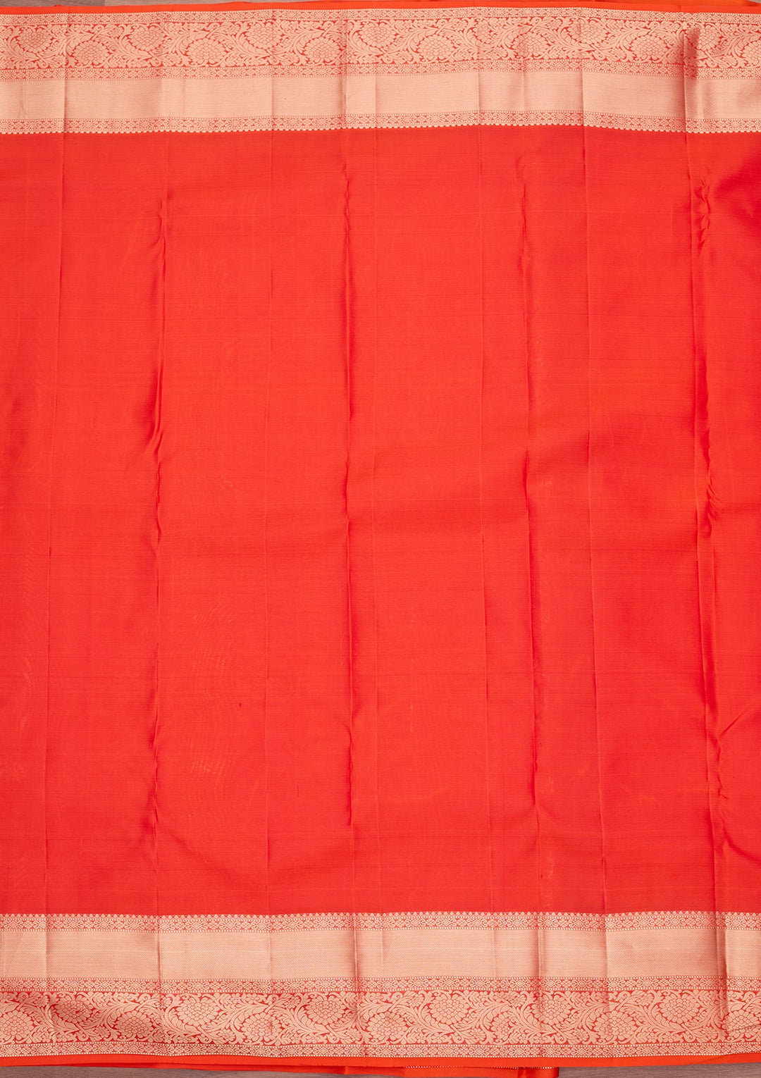 Orange Kanjivaram Pure Silk Saree