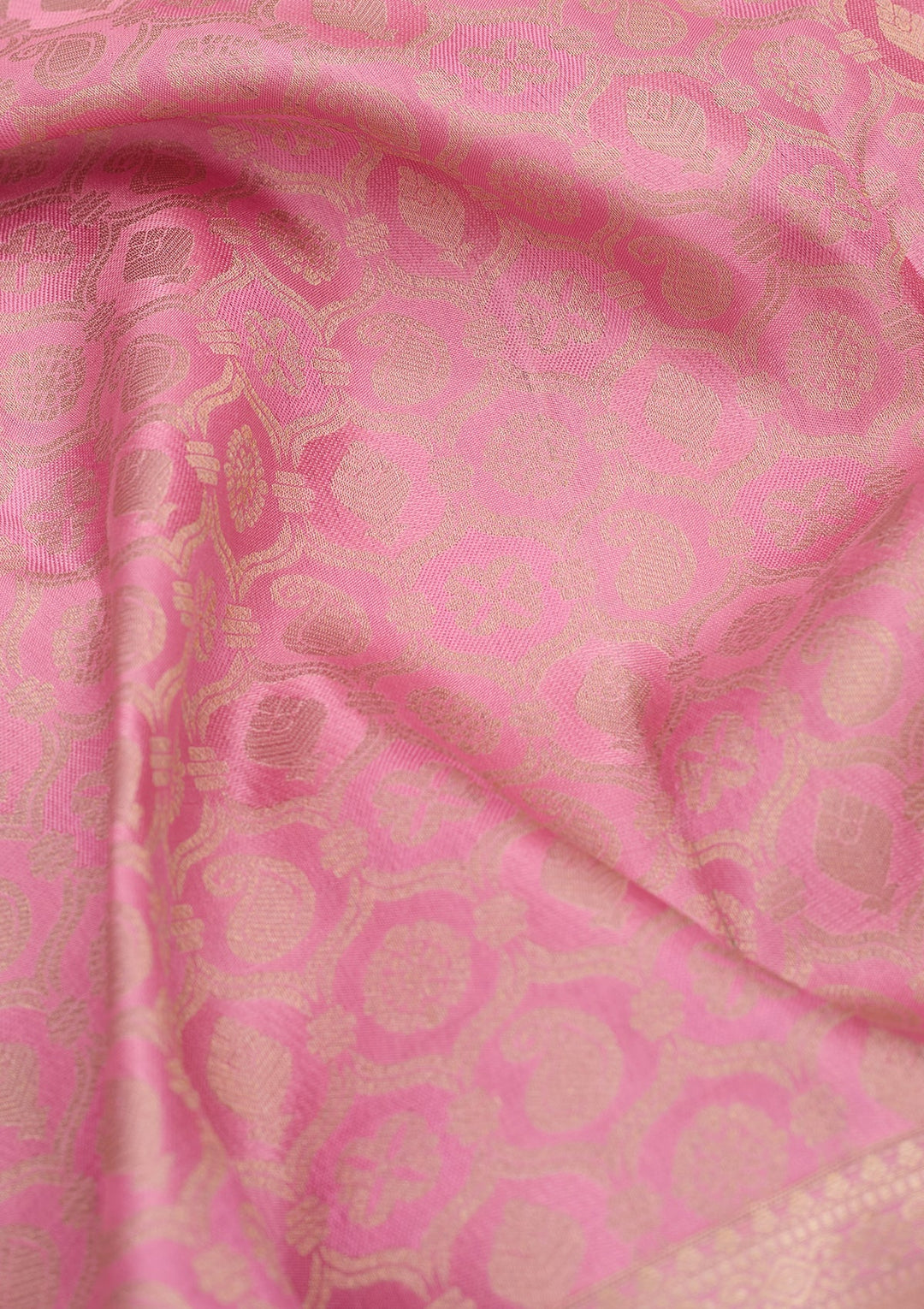 Pink Kanjivaram Pure Silk Saree