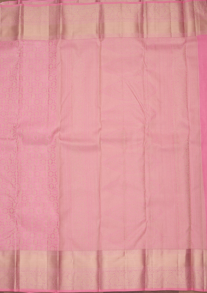 Pink Kanjivaram Pure Silk Saree