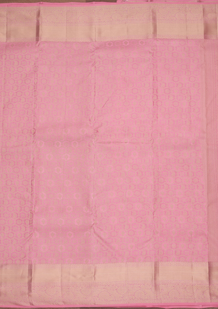 Pink Kanjivaram Pure Silk Saree