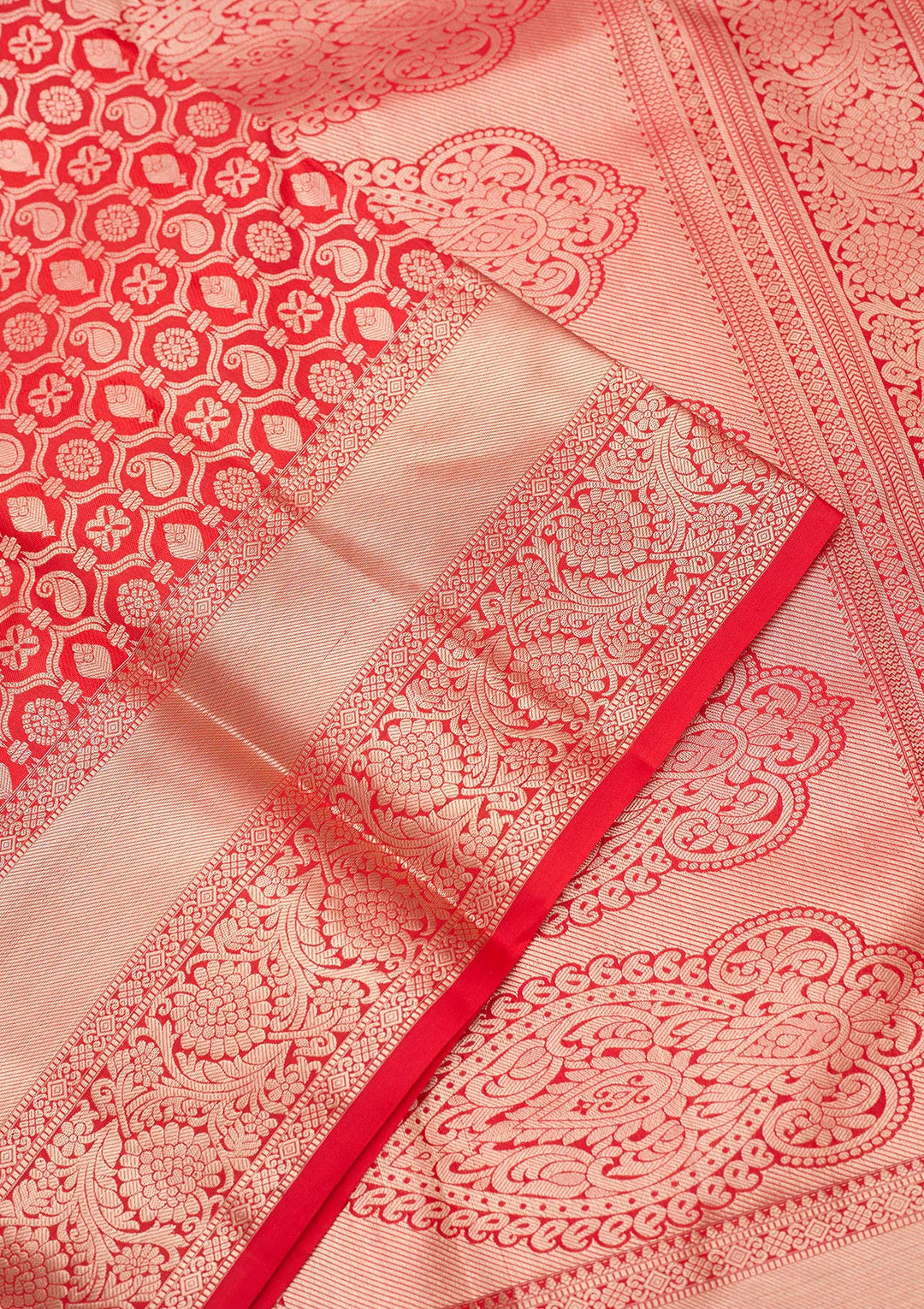 Red Zariwork (Gold) Silk Silk_Saree