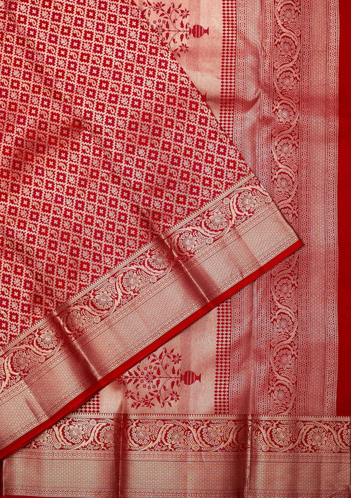 Red Zariwork (Gold) Silk Silk_Saree