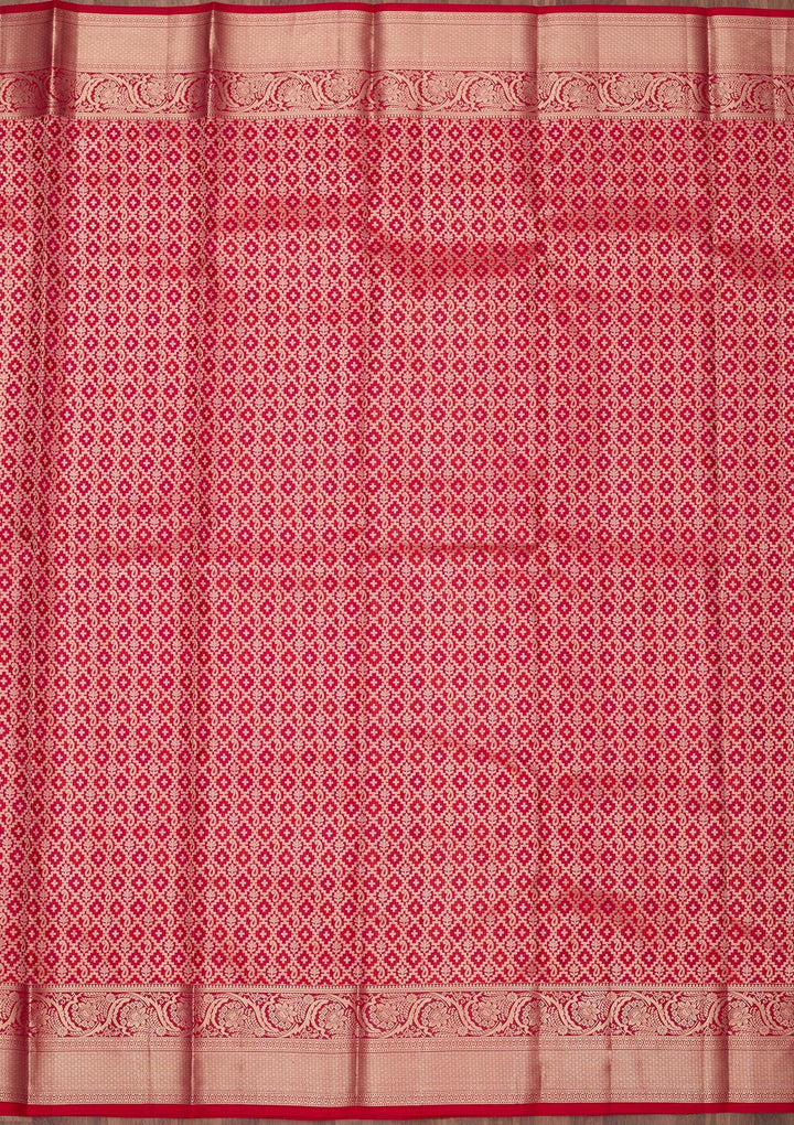 Red Zariwork (Gold) Silk Silk_Saree