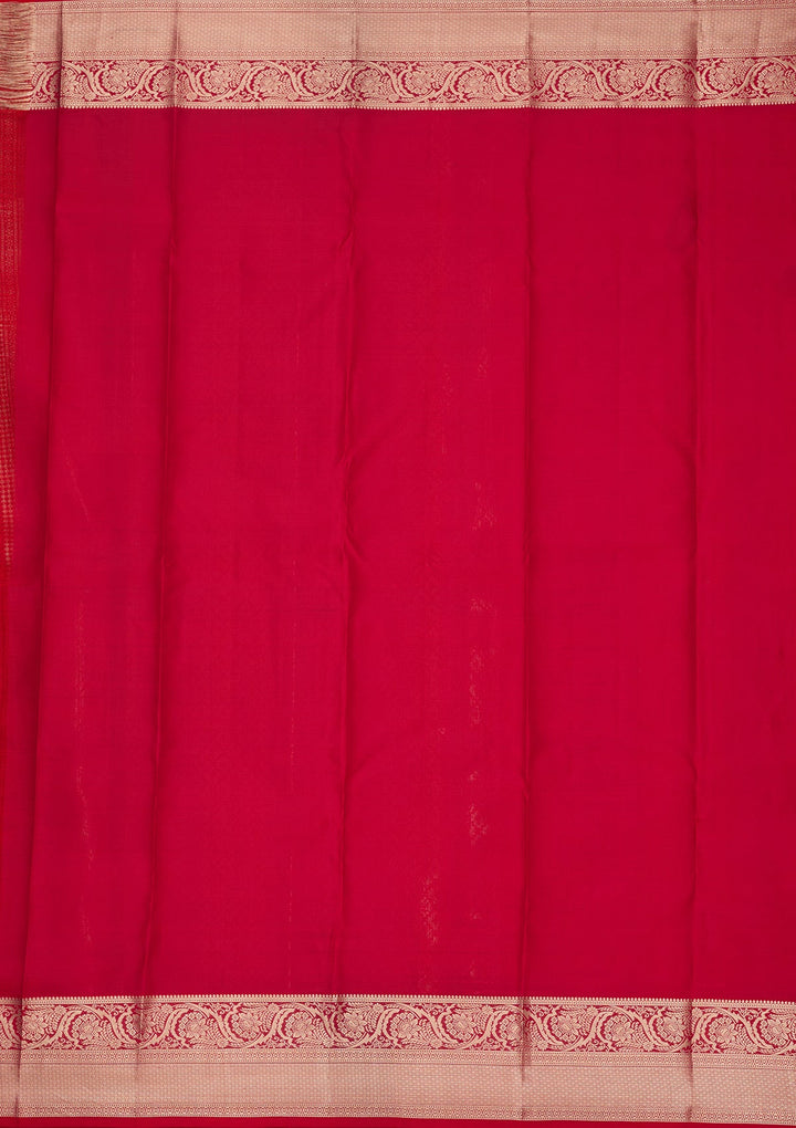 Red Zariwork (Gold) Silk Silk_Saree