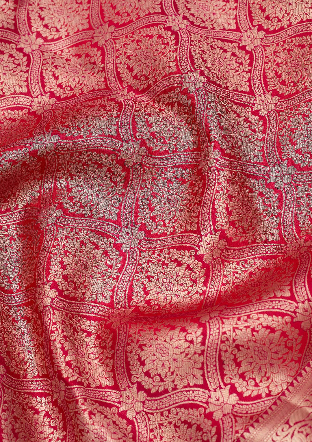 Rani Pink Zariwork (Gold) Silk Silk_Saree