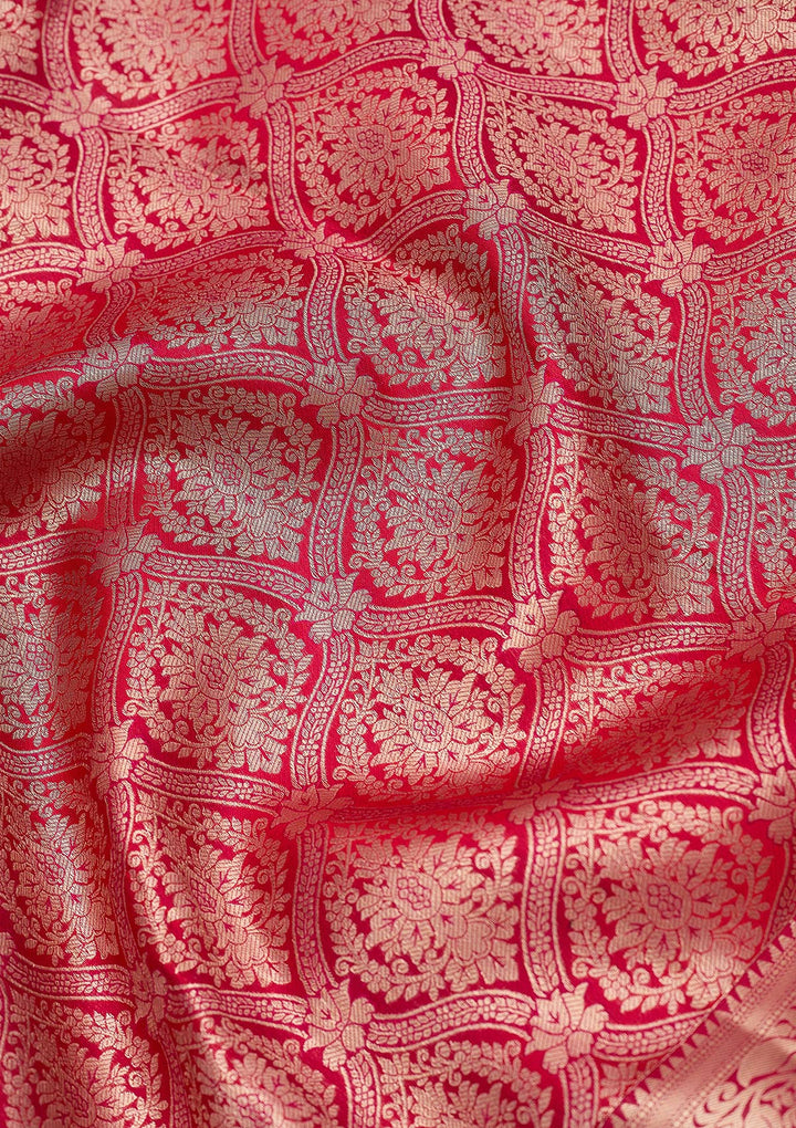 Rani Pink Zariwork (Gold) Silk Silk_Saree