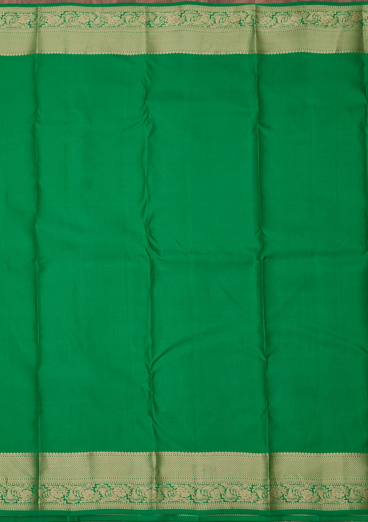Green Zariwork (Gold) Silk Saree