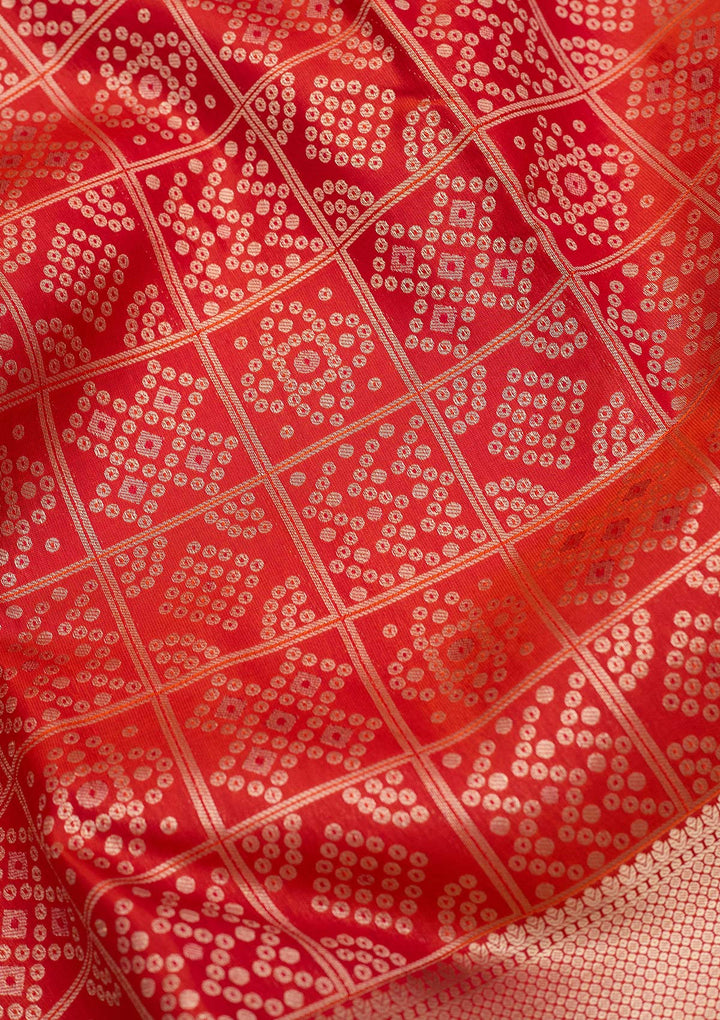Orange Zariwork (Gold) Silk Silk_Saree