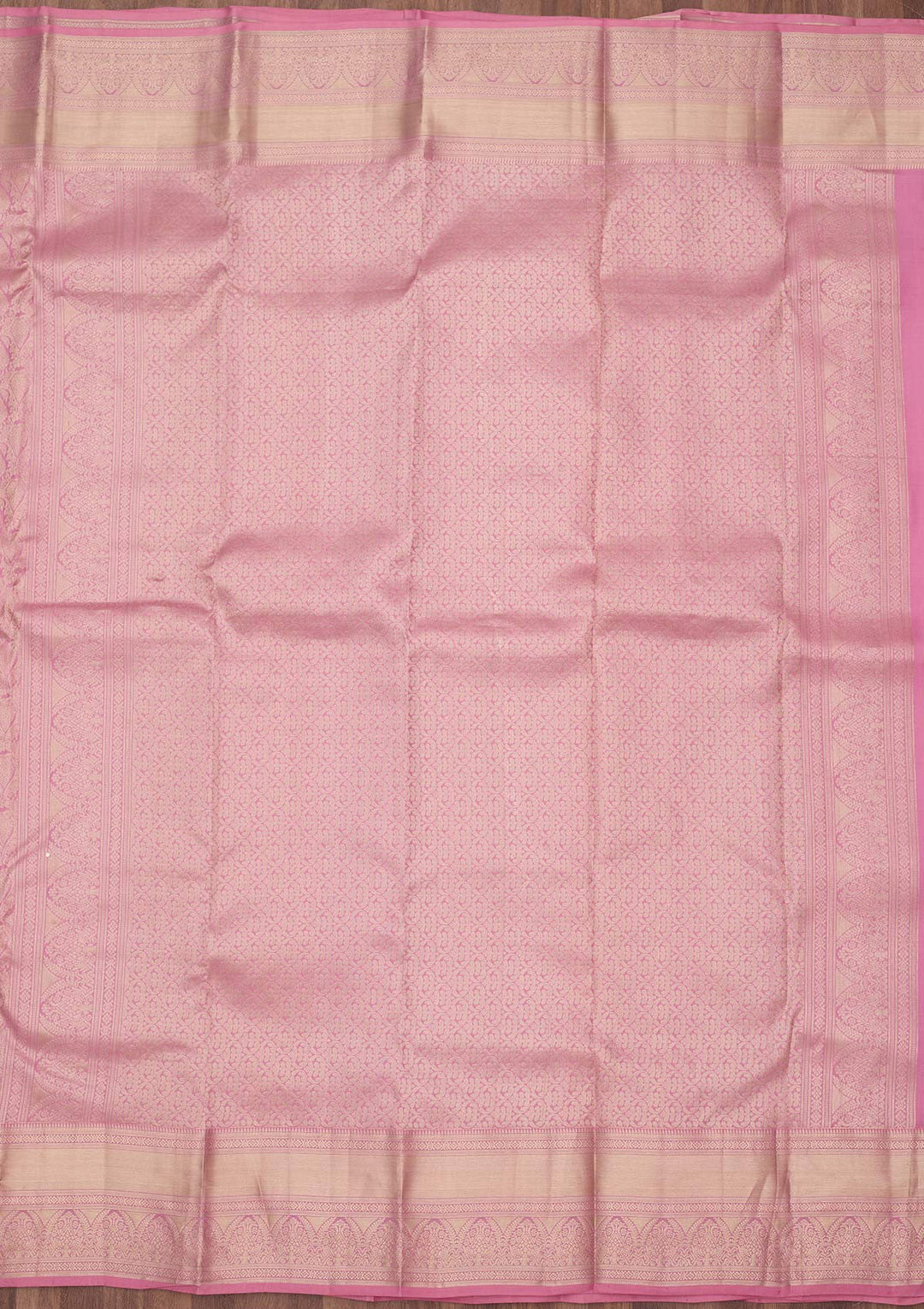 Onion Pink Zariwork (Silver) Silk Silk_Saree