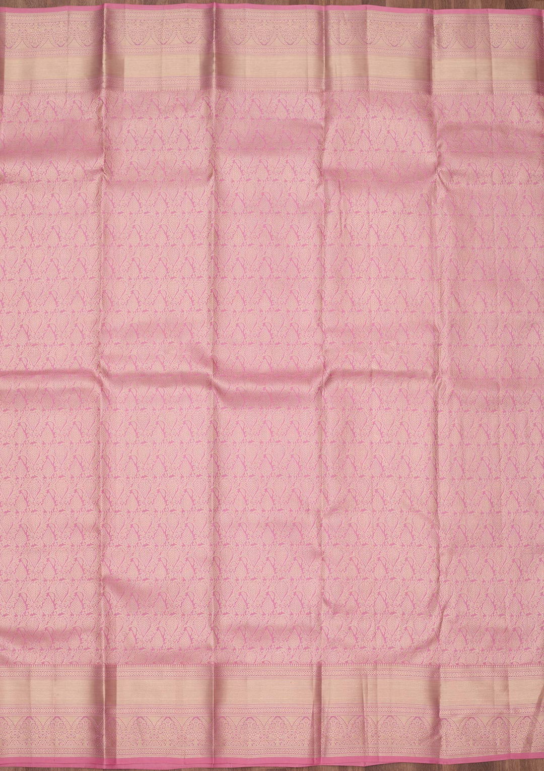 Onion Pink Zariwork (Silver) Silk Silk_Saree