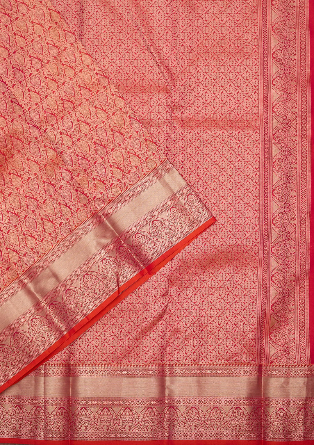 Red Zariwork (Gold) Silk Silk_Saree